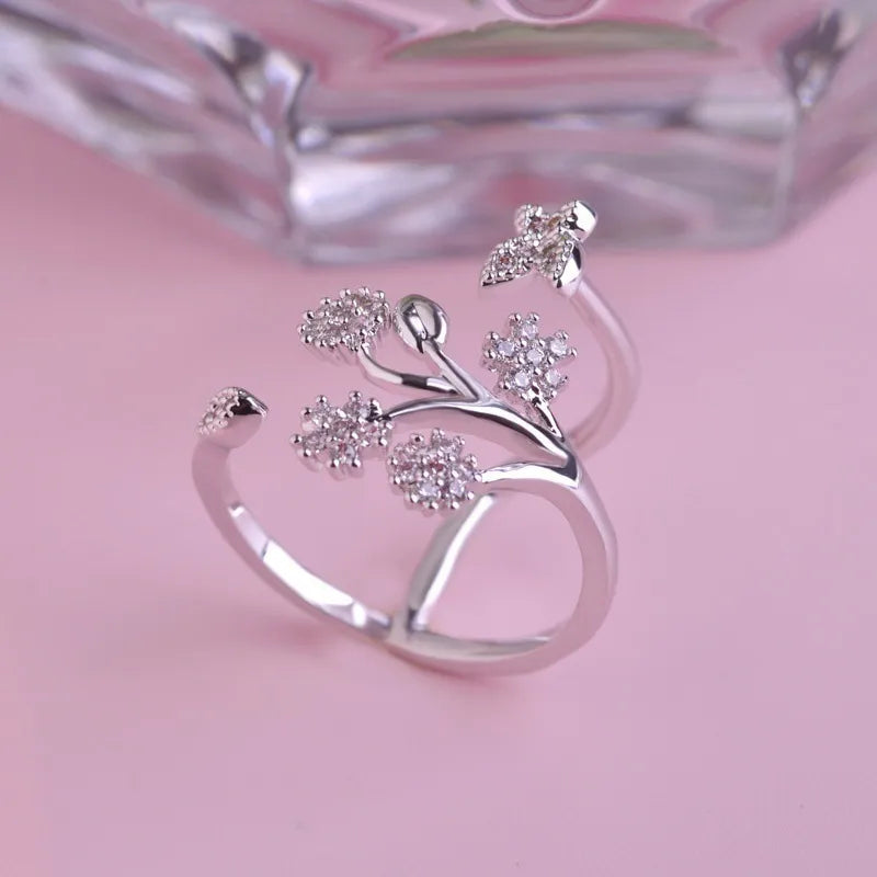 Butterfly Tree Leaf Wedding Ring - Souvenirs 4 you