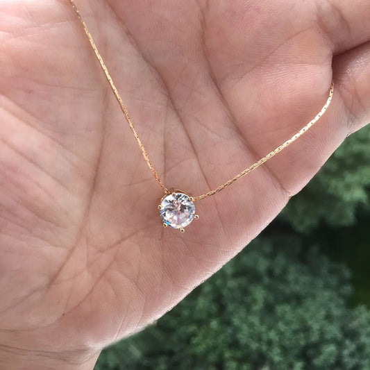 Crystal Rhinestone Pendant Necklace