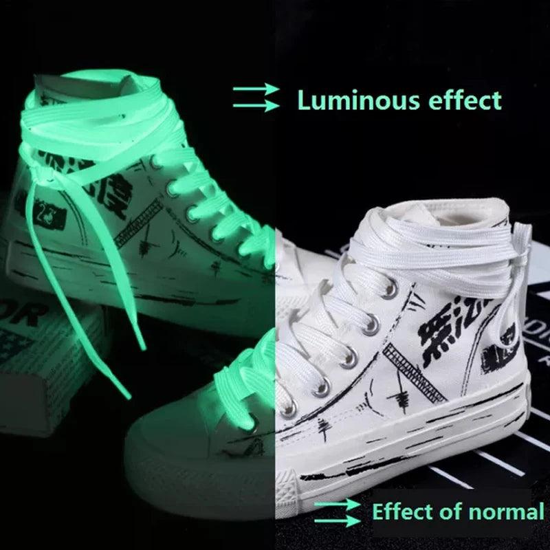 Pair Luminous Shoelaces Glow In The Dark Night - Souvenirs 4 you
