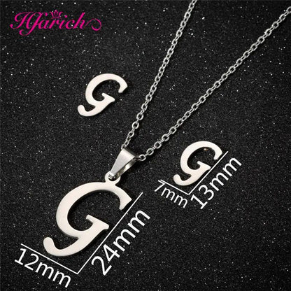 Letters Necklace with earringsSPECIFICATIONS

 

Brand Name: Hfarich

 

Metals Type: Stainless Steel

Material: Metal

Gender: Women

Function: fitness tracker

Model Number: TZAG

Style: TRENDYSouvenir 4 youSouvenirs 4 you