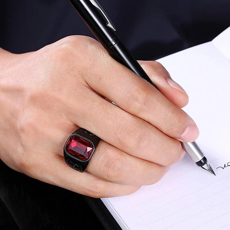 Red Stone Crystal Black Finger RingsSPECIFICATIONS
 
Brand Name: None
CN: Zhejiang
Metals Type: Stainless Steel
Material: Metal
Gender: Men
Compatibility: All Compatible
Item Type: Rings
Function: MoodSouvenirs 4 youSouvenirs 4 you