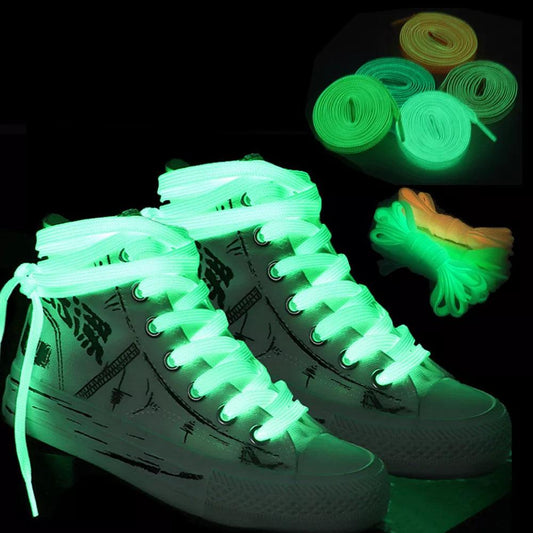 Pair Luminous Shoelaces Glow In The Dark Night - Souvenirs 4 you