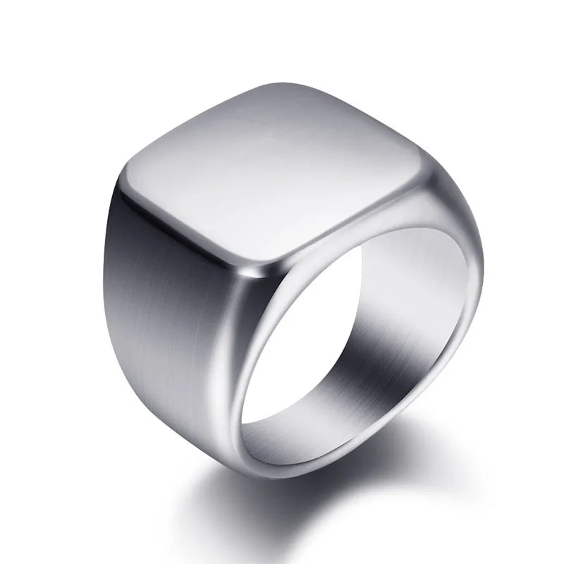 Smooth Stainless Steel Ring - Souvenirs 4 you