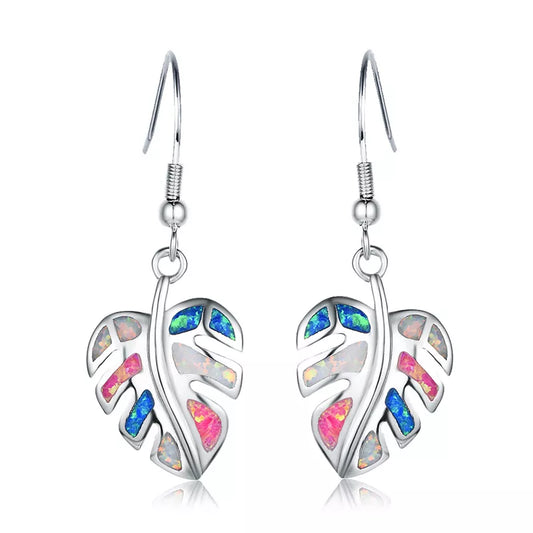 Rainbow Leaf Earrings - Souvenirs 4 you