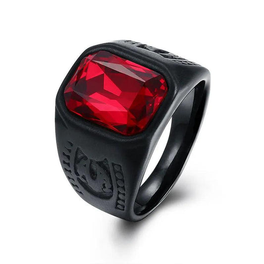 Red Stone Crystal Black Finger RingsSPECIFICATIONS
 
Brand Name: None
CN: Zhejiang
Metals Type: Stainless Steel
Material: Metal
Gender: Men
Compatibility: All Compatible
Item Type: Rings
Function: MoodSouvenirs 4 youSouvenirs 4 you