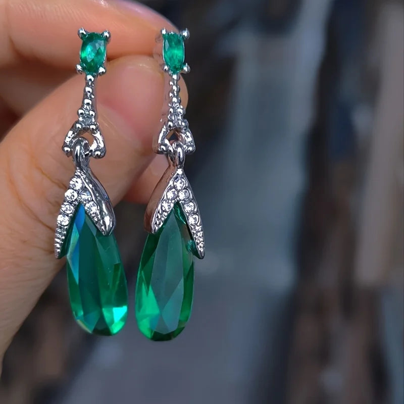 Water Drop Rhinestones Earrings - Souvenirs 4 you