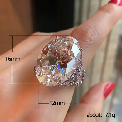 Big Oval Crystal Rhinestone Ring - Souvenirs 4 you