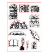 Portable Book Hand Account Transparent Silicone Stamp