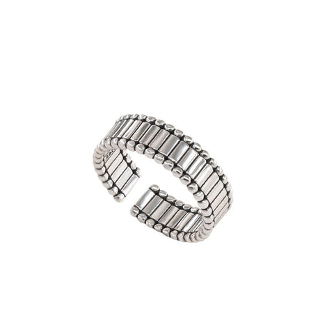 Special-interest Design Sterling Silver Irregular Geometric Ring