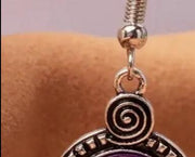 Retro Round Pendant Earrings Fashion Trend Ladies