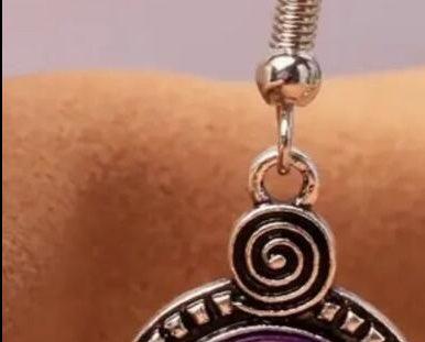 Retro Round Pendant Earrings Fashion Trend Ladies