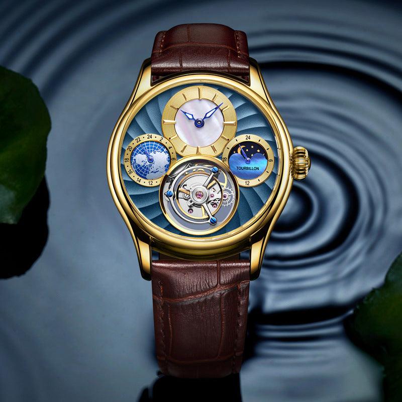 Hollow automatic men's business mechanical watch