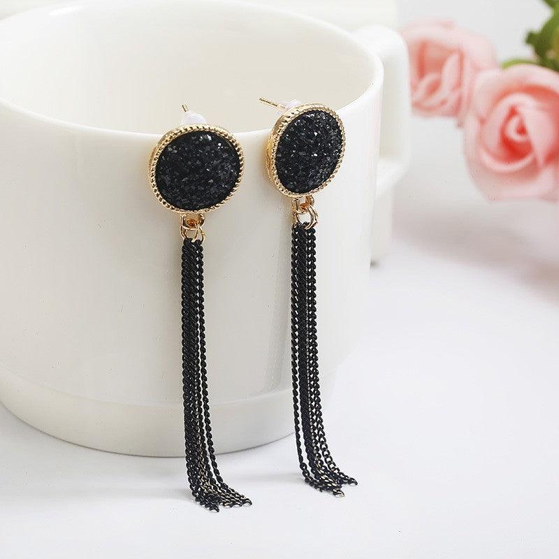 Earrings With Tassels, Long Geometric Style Earrings, Korean Version Earrings, Versatile Earrings, Women's Fashionable Earrings