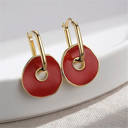 High Sense Of Light Luxury Temperament Retro Hong Kong Style Hepburn Earrings