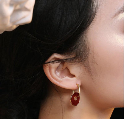 High Sense Of Light Luxury Temperament Retro Hong Kong Style Hepburn Earrings