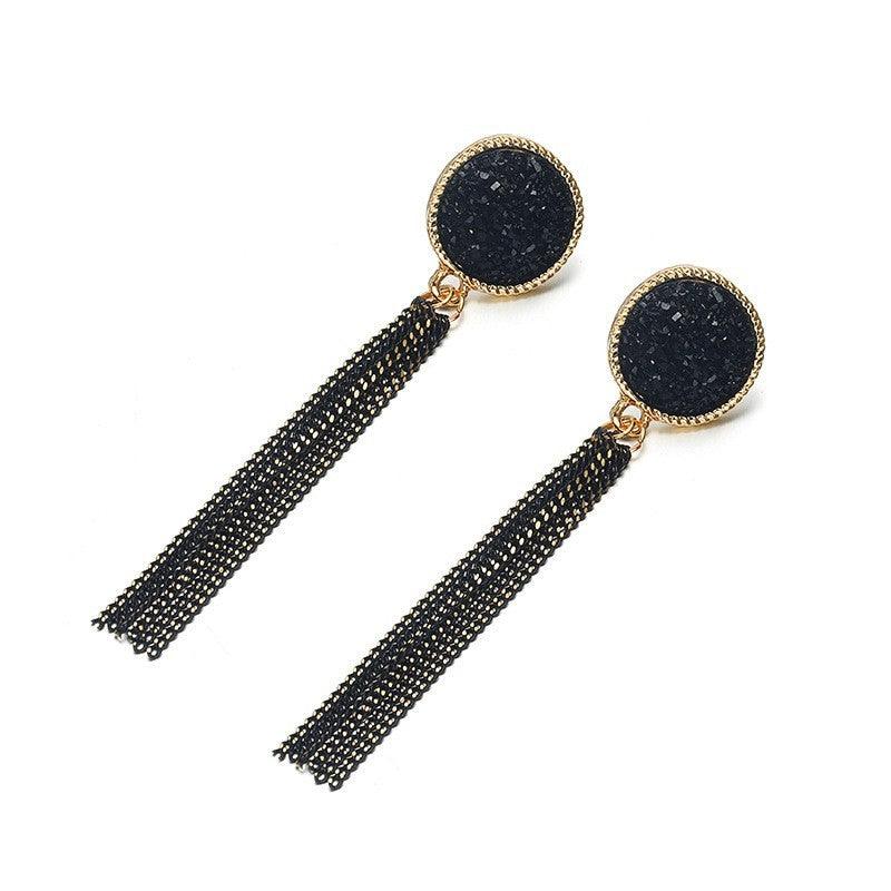 Earrings With Tassels, Long Geometric Style Earrings, Korean Version Earrings, Versatile Earrings, Women's Fashionable Earrings