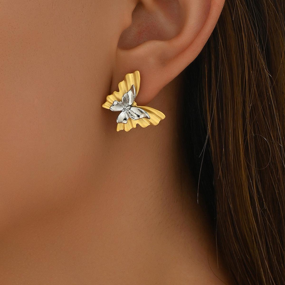 Fashion Lady Butterfly Design Earrings