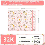 Feiluniao Watercolor Notebook Fabric Handmade Mini Portable Portable Character Sketch Hand Painted Graffiti Drawing Book