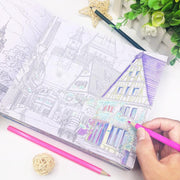 Elementary School Student Coloring Book Secret Garden Decompression