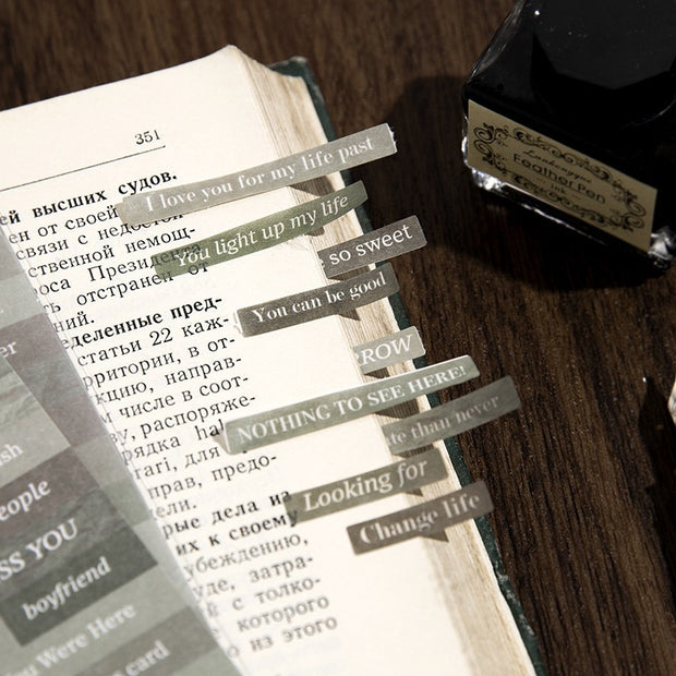 Ins English Quotations DIY Decoration Material Sticker