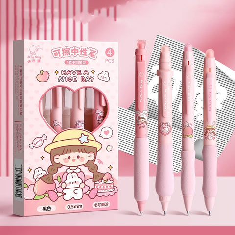 Good-looking Erasable Cartoon Press Gel Pen