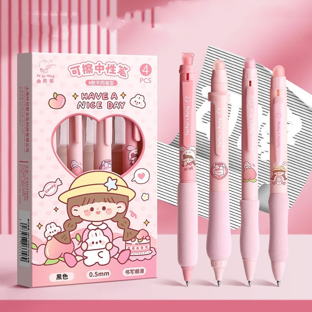 Good-looking Erasable Cartoon Press Gel Pen