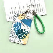 Green Plant Series Simple Fashion Lanyard Card Cover