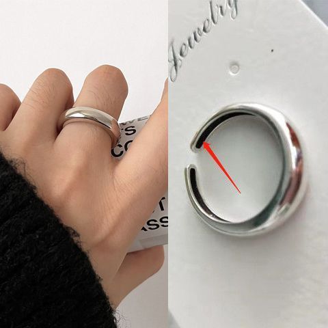 Special-interest Design Sterling Silver Irregular Geometric Ring