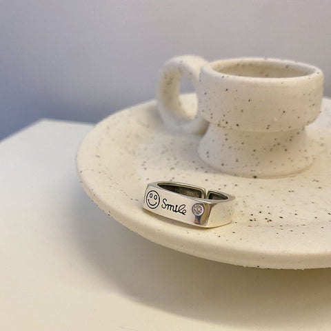 Special-interest Design Sterling Silver Irregular Geometric Ring