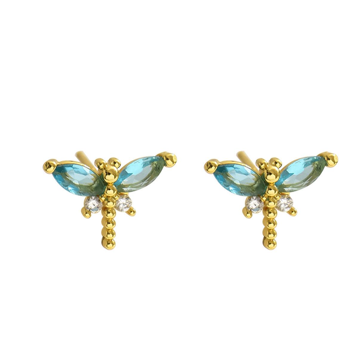 Earrings Female Niche Cute Dragonfly Design