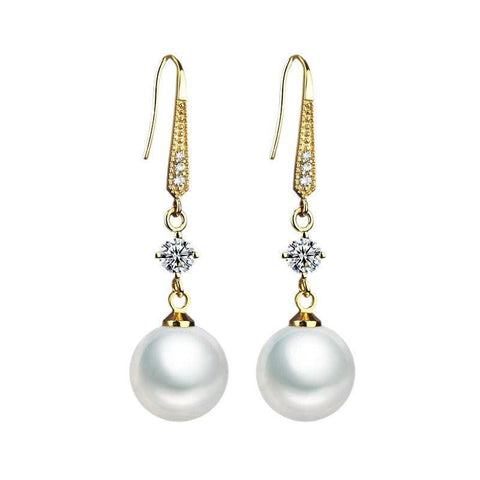 Temperament Fashion Earrings Face Slimming Golden Ear Rings