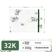 Feiluniao Watercolor Notebook Fabric Handmade Mini Portable Portable Character Sketch Hand Painted Graffiti Drawing Book