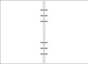 6-hole Notebook Loose-leaf Refill Blank Dot Matrix Horizontal Line