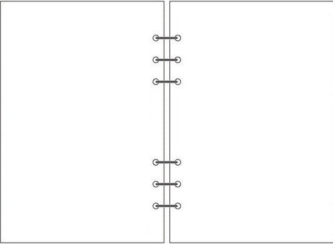 6-hole Notebook Loose-leaf Refill Blank Dot Matrix Horizontal Line