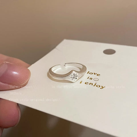 Ins Korean Style Niche Design Ring Advanced Normcore Style Ring