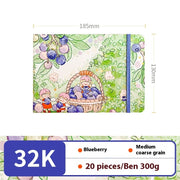 Feiluniao Watercolor Notebook Fabric Handmade Mini Portable Portable Character Sketch Hand Painted Graffiti Drawing Book