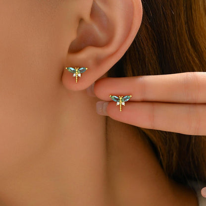 Earrings Female Niche Cute Dragonfly Design