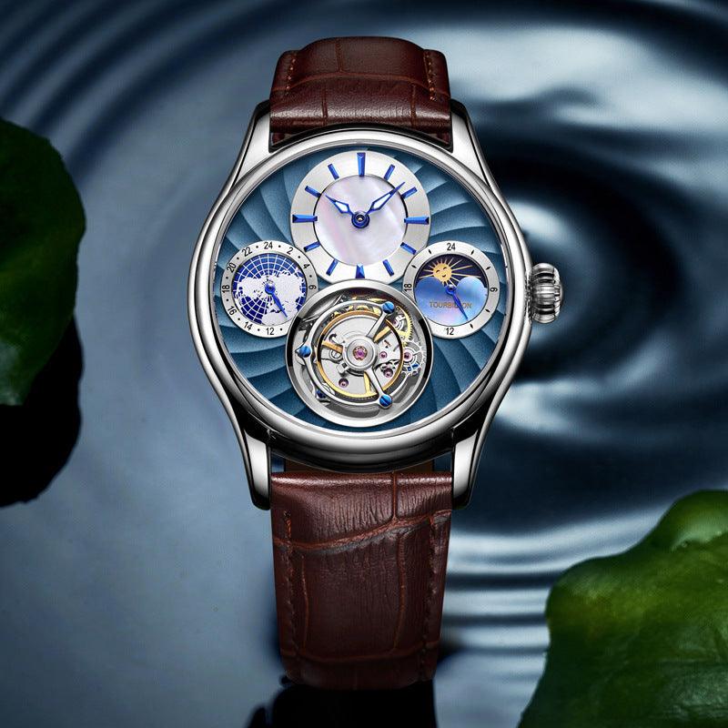 Hollow automatic men's business mechanical watch