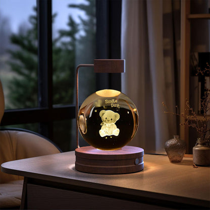 Crystal Ball Cosmic Dinosaur Indoor Night Light USB