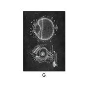 Canvas Painting Of Human Anatomy Skeleton Organ System