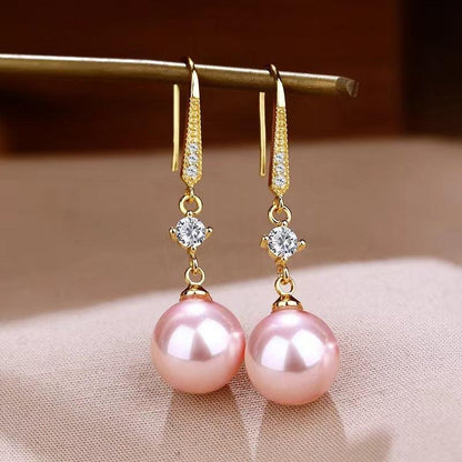 Temperament Fashion Earrings Face Slimming Golden Ear Rings