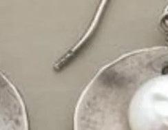 Minority Simple Silver Inlaid Pearl Women's Earrings