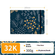 Feiluniao Watercolor Notebook Fabric Handmade Mini Portable Portable Character Sketch Hand Painted Graffiti Drawing Book