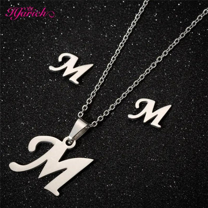 Letters Necklace with earringsSPECIFICATIONS

 

Brand Name: Hfarich

 

Metals Type: Stainless Steel

Material: Metal

Gender: Women

Function: fitness tracker

Model Number: TZAG

Style: TRENDYSouvenir 4 youSouvenirs 4 you