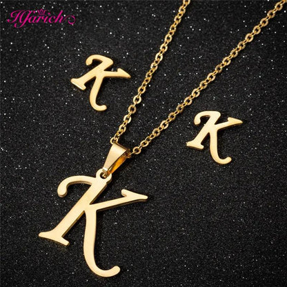 Letters Necklace with earringsSPECIFICATIONS

 

Brand Name: Hfarich

 

Metals Type: Stainless Steel

Material: Metal

Gender: Women

Function: fitness tracker

Model Number: TZAG

Style: TRENDYSouvenir 4 youSouvenirs 4 you