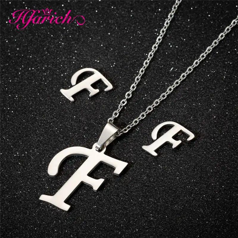 Letters Necklace with earringsSPECIFICATIONS

 

Brand Name: Hfarich

 

Metals Type: Stainless Steel

Material: Metal

Gender: Women

Function: fitness tracker

Model Number: TZAG

Style: TRENDYSouvenir 4 youSouvenirs 4 you