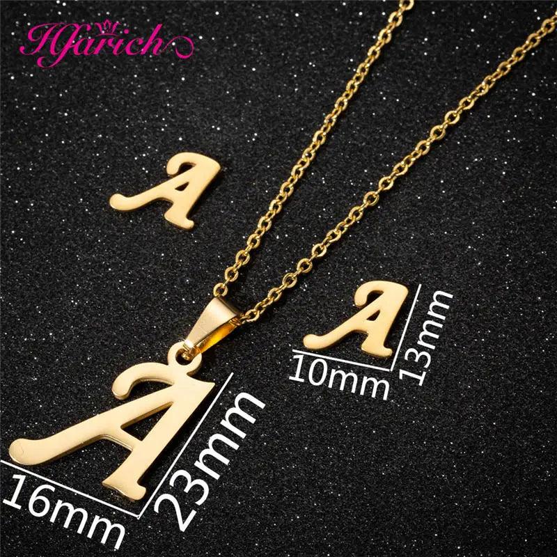 Letters Necklace with earringsSPECIFICATIONS

 

Brand Name: Hfarich

 

Metals Type: Stainless Steel

Material: Metal

Gender: Women

Function: fitness tracker

Model Number: TZAG

Style: TRENDYSouvenir 4 youSouvenirs 4 you