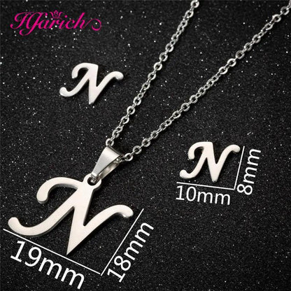 Letters Necklace with earringsSPECIFICATIONS

 

Brand Name: Hfarich

 

Metals Type: Stainless Steel

Material: Metal

Gender: Women

Function: fitness tracker

Model Number: TZAG

Style: TRENDYSouvenir 4 youSouvenirs 4 you