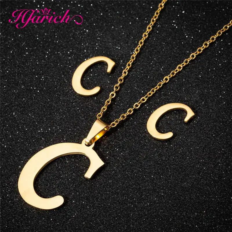 Letters Necklace with earringsSPECIFICATIONS

 

Brand Name: Hfarich

 

Metals Type: Stainless Steel

Material: Metal

Gender: Women

Function: fitness tracker

Model Number: TZAG

Style: TRENDYSouvenir 4 youSouvenirs 4 you