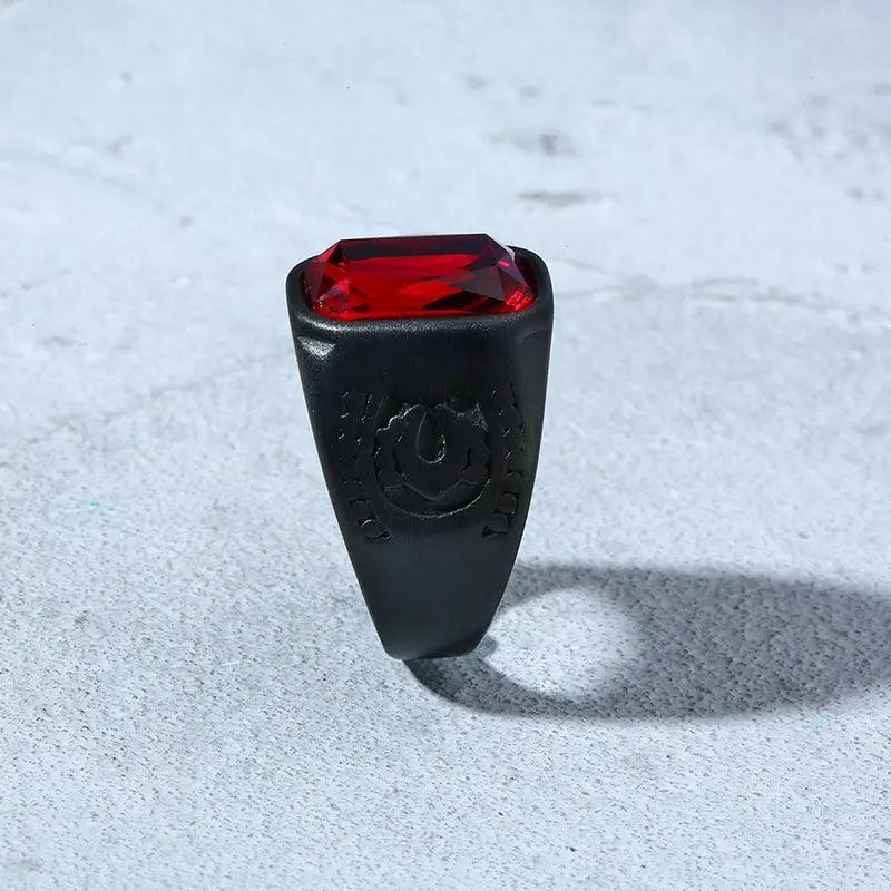 Red Stone Crystal Black Finger RingsSPECIFICATIONS
 
Brand Name: None
CN: Zhejiang
Metals Type: Stainless Steel
Material: Metal
Gender: Men
Compatibility: All Compatible
Item Type: Rings
Function: MoodSouvenirs 4 youSouvenirs 4 you